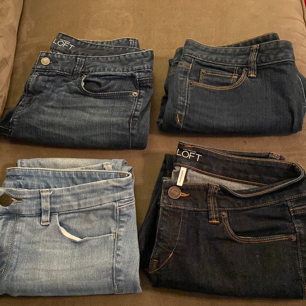 LOFT size 4 ankle/crop jeans